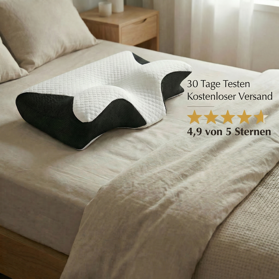 OrthoPillow | Premium Kopfkissen gegen Nacken- und Schulterschmerzen